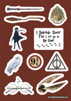 Фотография Стикер лист Stickeriscoming - Harry Potter [=city]