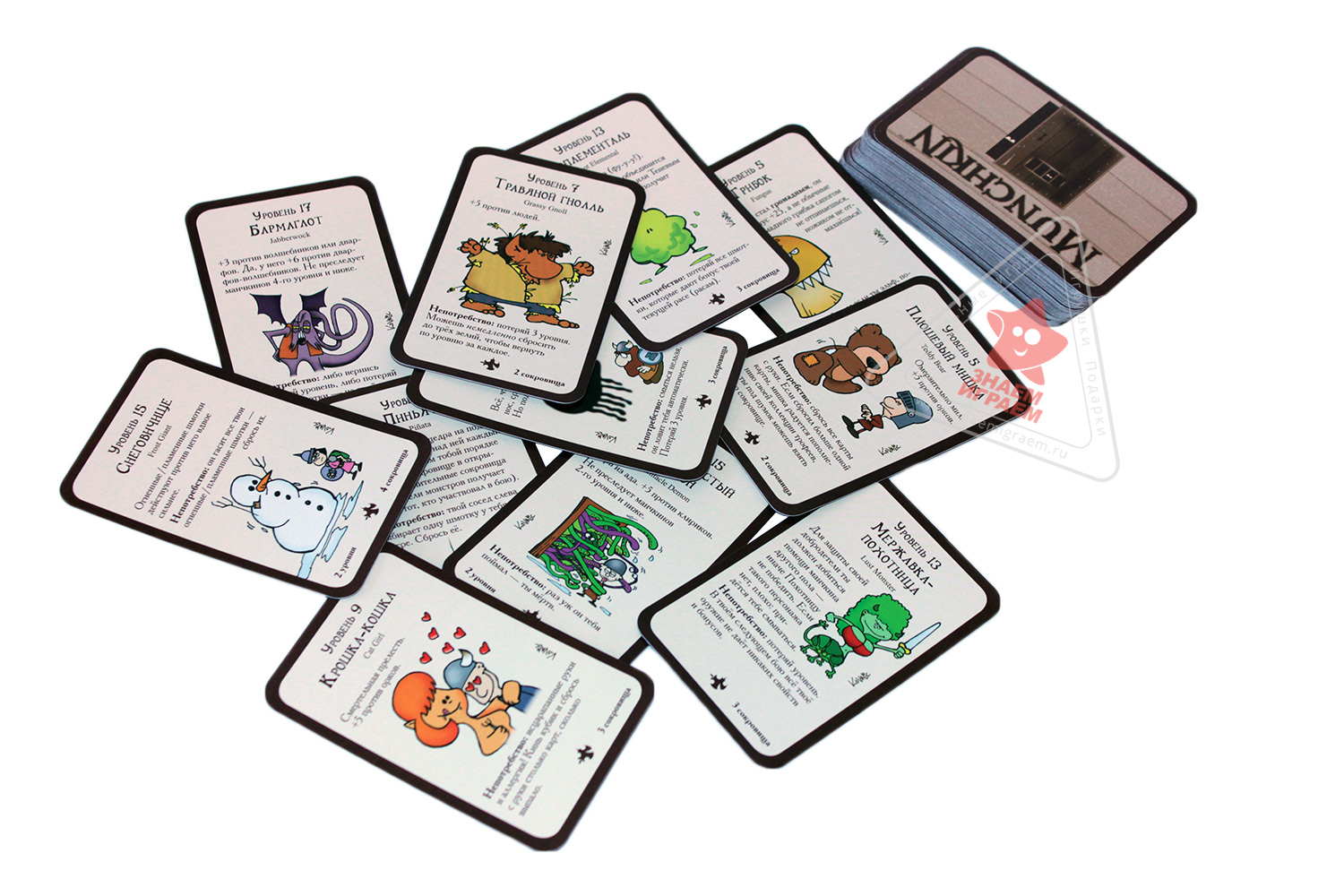Карточки настольной карточной игры Манчкин 2. Дикий топор (3-е издание)