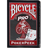 Фотография Карты Bicycle Pro Poker Peek, красные [=city]